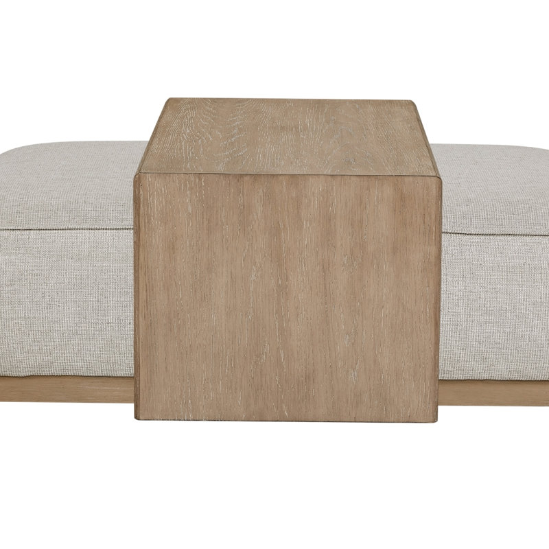 Ottoman & Tray Table - Gray