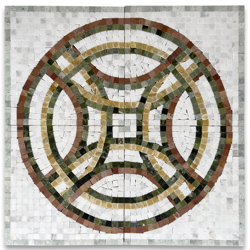 Carrelage mural en mosaïque 4 po x 4 po