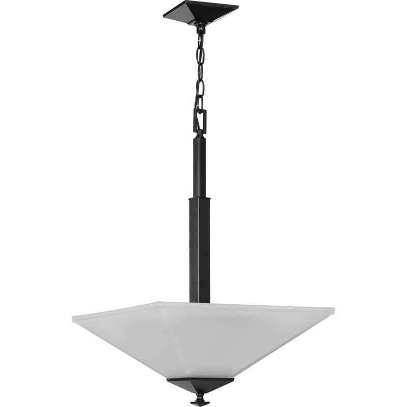 Luminaire suspendu carré / rectangulaire à 2 lumières Cackley