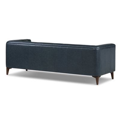 Peale 89'' Full-Grain Genuine Italian Leather Sofa