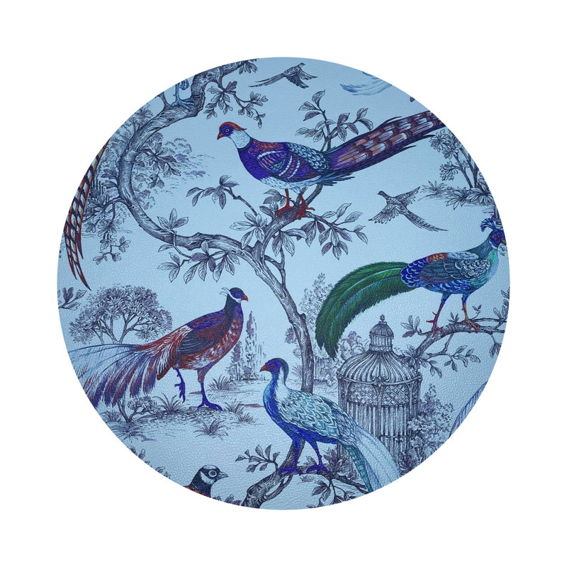 Sauvage 16'' Vinyl Placemat, Wedgewood