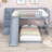 Eutimia Twin Over Twin Wood L-Shaped Bunk Bed with Slide and Storage Staircase-1614496192