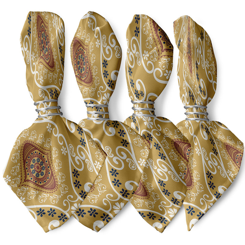 Ensemble de serviettes 4 pièces Harrel, Or