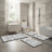 Absorbent Bath Rug Bathroom Mat(Set of 5)-1180213973