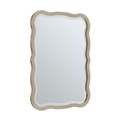 Rowyn Solid Wood Wavy Wall Mirror