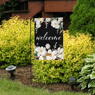 White Magnolias Spring Garden Flag