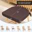 Ensemble de 2 coussins de chaise pour chaises de salle à manger, coussin de siège pour chaise de cuisine avec housse amovible-124598920