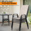 Chaises de salle à manger d'extérieur empilables (ensemble de 4)-388223604