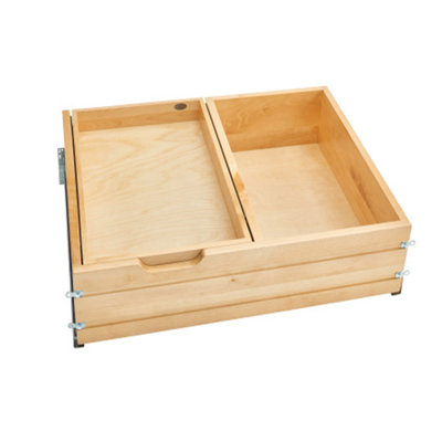 Rev-A-Shelf 4WTCDD-30HSC-1 27 Inch Tiered Deep Drawer Organizer with Soft Close
