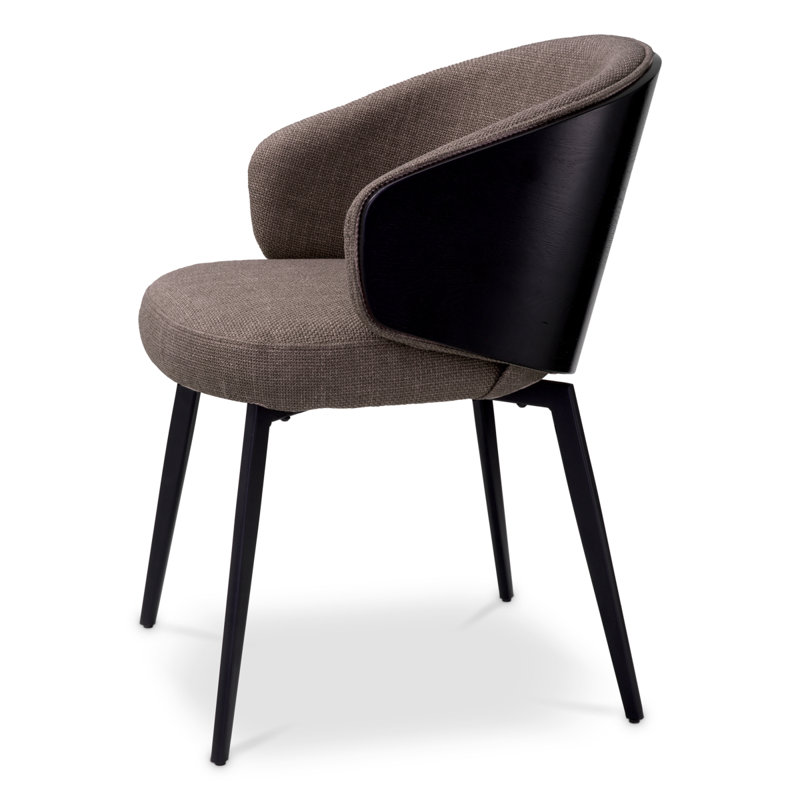 Camerota Upholstered Arm Chair, Gray/Black