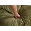 Canapé olive en forme de U avec 2 repose-pieds, 5 places modernes pour le salon, velours granulé doux et doux pour la peau, pieds en plastique stables en forme de velours en nuage pour un look confortable-1058315139