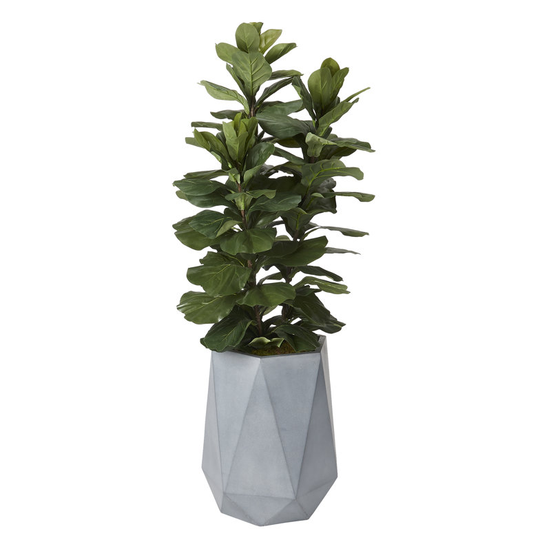 72'' Faux Fiddle Leaf Fig Tree in Planter