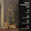 Metal Christmas Tree with Stand Black Steel-969756168