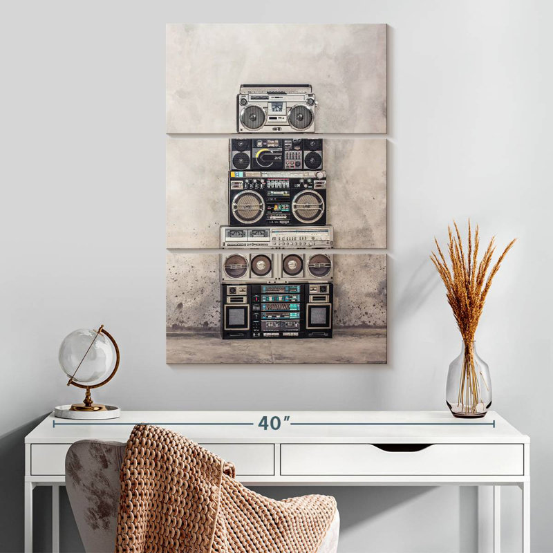 Abarca Boombox Stack, 32" H x 20" W