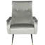 Dakota Velvet Retro Mid Century Accent Chair-33012609