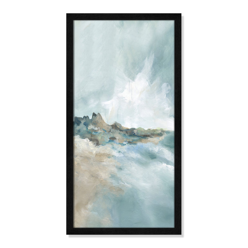 Imprimé Sandpoint par Carol Robinson, H 25 po x l 13 po x P 0,75 po, Noir, noir, noir, noir