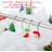 12-pack Christmas Shower Curtain Hooks