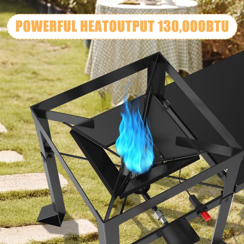 Dual Jet Burner With Side Shelf