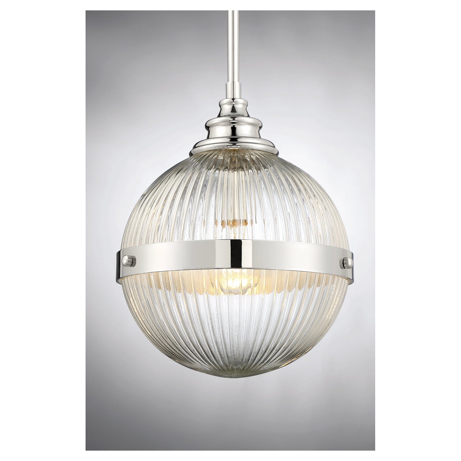 Ker Dimmable 1 - Light Pendant, Polished Nickel