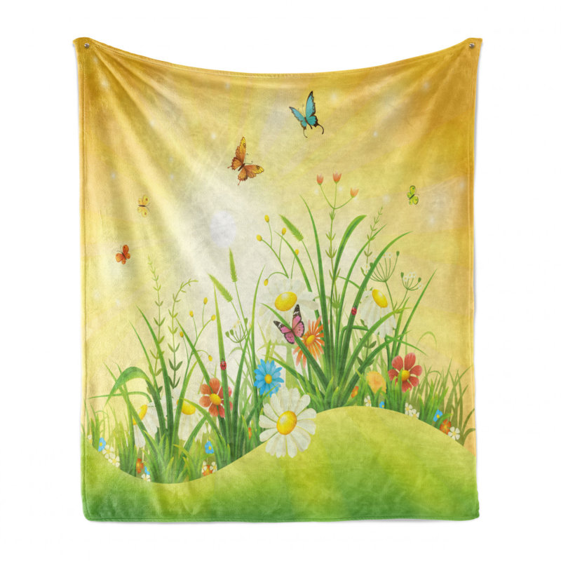 Hand Woven Throw Blanket, 50" W x 60" L