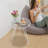 15.7" Simple Round Clear Acrylic Side Table