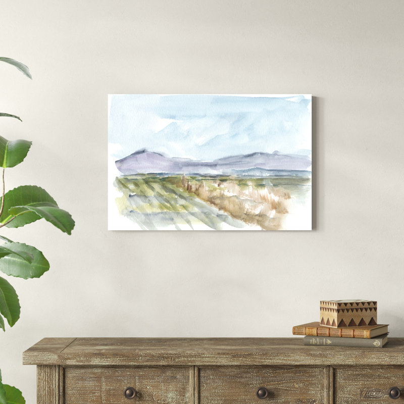 Vibrant aquarelle IV, H 20 po x l 30 po x P 1,25 po