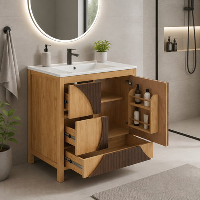 Meuble-lavabo Mid-Century