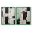 ABSTRACT Series CCGVVIV-Impression encadrée de qualité supérieure - prête à être accrochée - aucun clou requis - aucun clou requis-108037522-108037520