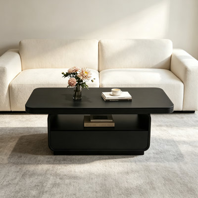 Table basse créative légère et luxueuse avec rangements multiples