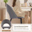 Chaise rembourrée moderne en velours courbé-2105841940