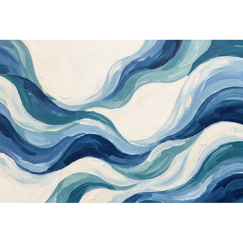 Papier peint abstrait bleu abstrait, 160 po x 108 po, Peler et coller