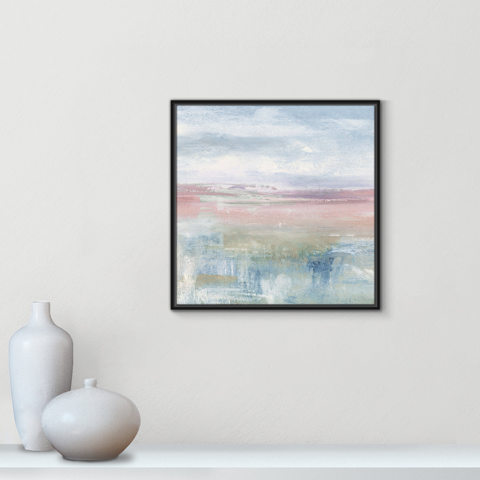 Effa "Back Shandelee II" Print by Susan Jill, 25.5" H x 25.5" W x 2" D, Black Framed