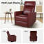 Fauteuil inclinable et pivotant en similicuir Gemius (ensemble de 2)-98127048