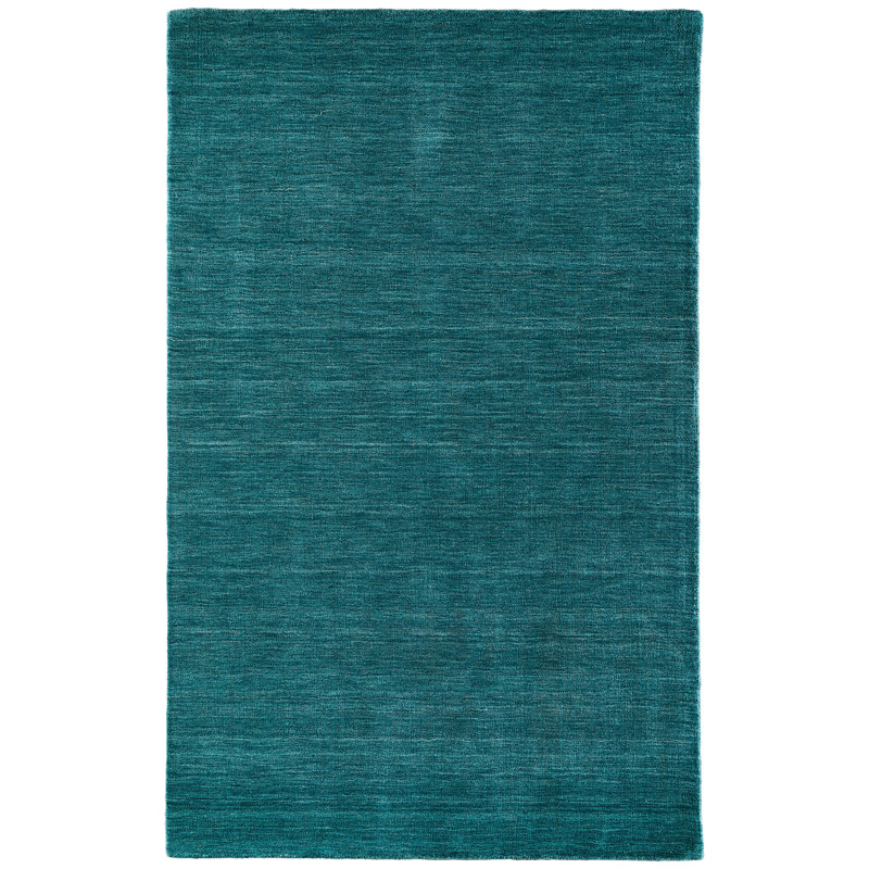 Kaden Performance Wool Indoor Rug, Rectangle 2' x 3', Teal
