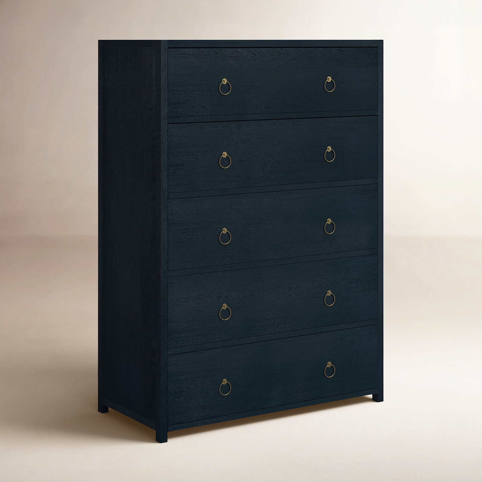 Elin 36" Acacia Dresser, Navy Blue