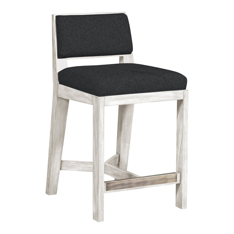 Thom Filicia Solid Wood 26.5" Counter Stool, Casa Blanca, Ian Lagoon