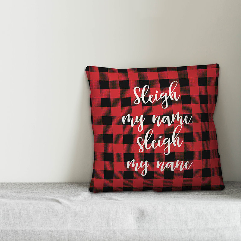  Coussin Sleigh My Name in Buffalo, Housse de coussin