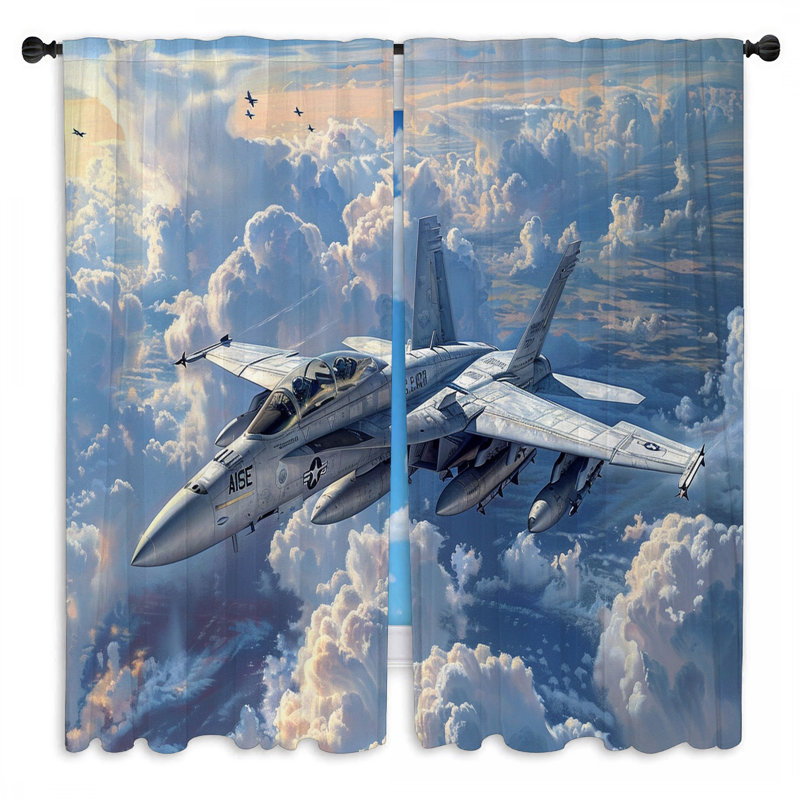 Paire de rideaux obscurcissant en polyester Kivah, L 56 po x L 78 po