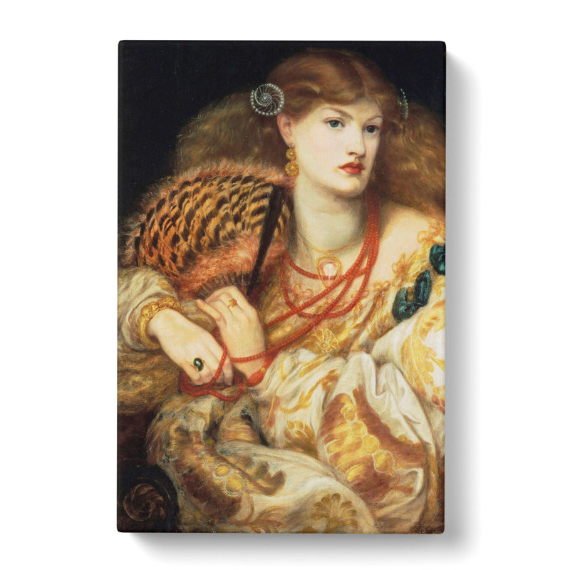 Monna Vanna by Dante Gabriel Rossetti - Wrapped Canvas Print, 76cm H x 50cm W x 3cm D