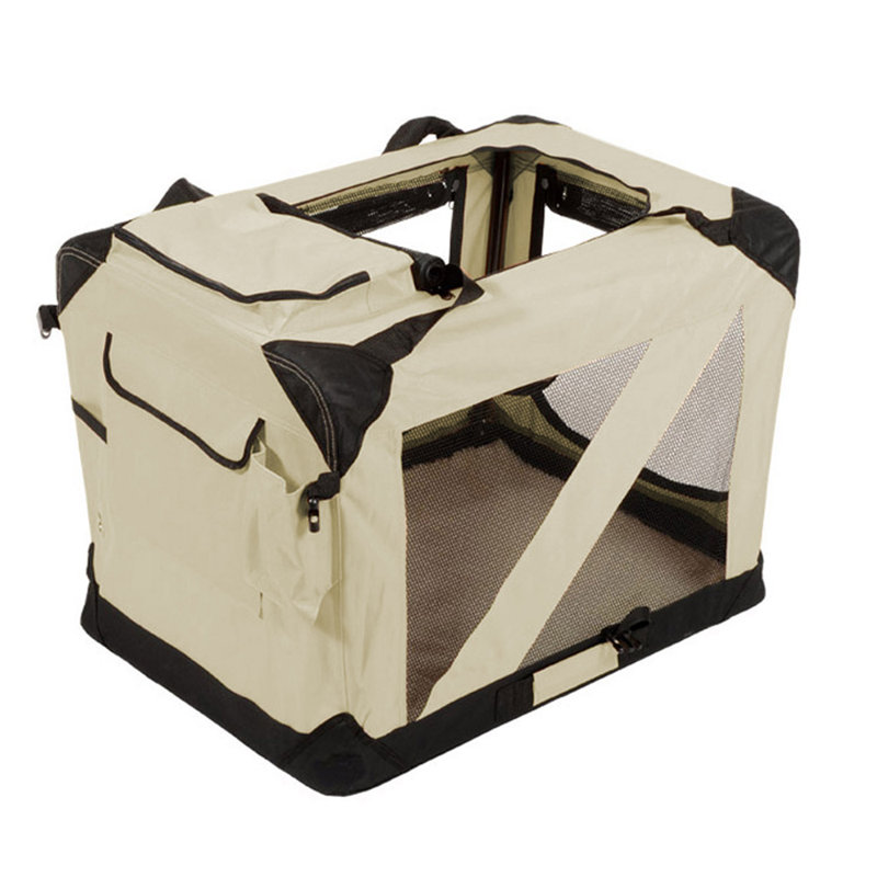 Caisse pour chien Jespet, H 27 po x l 24 po x P 36 po, Beige