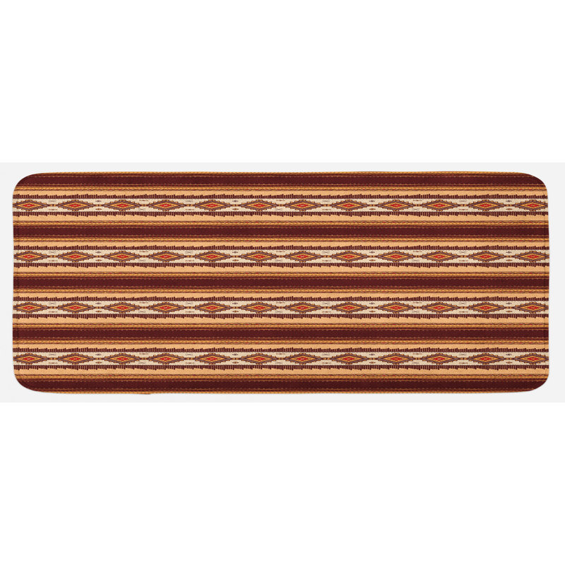 Rustic Polyester Kitchen Mat