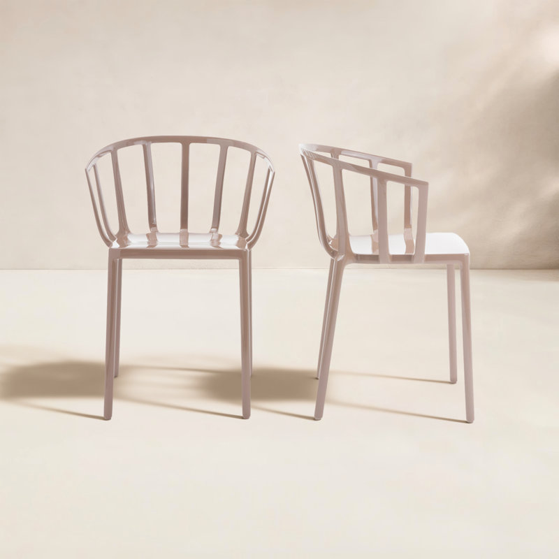 Venice Outdoor Dining Armchair, Taupe