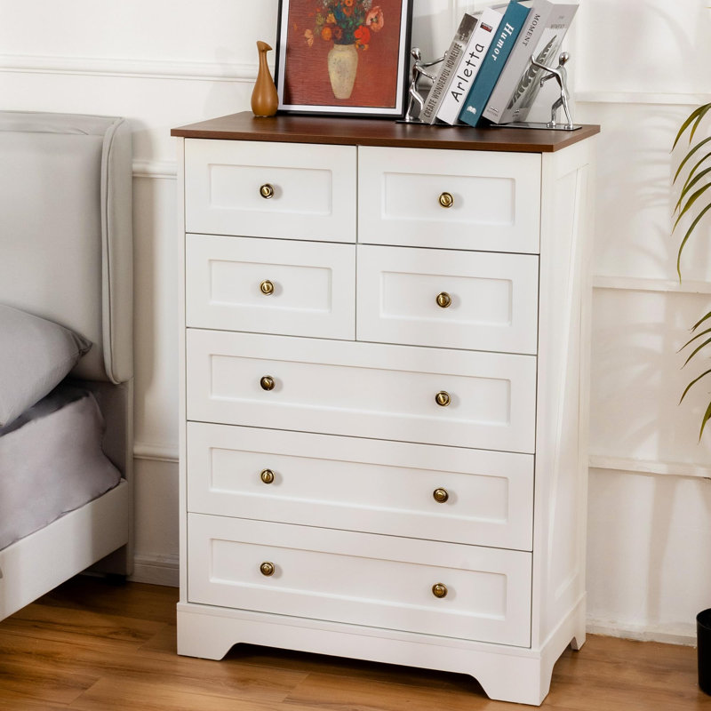 31.5cm W 7 - Drawer Chest of Drawers, White