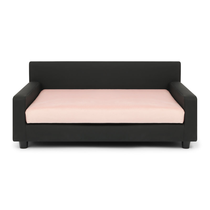 Canapé-lit orthopédique pour chien Dream Haven - rose, Moyen (H 16 po x l 32 po x P 22 po), Rose