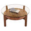 Table basse Soho - Ronde, noyer