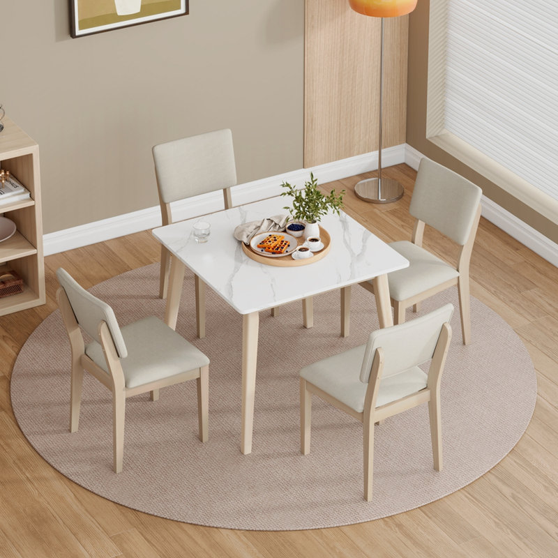 Table de salle à manger Du Cap avec plateau en bois massif