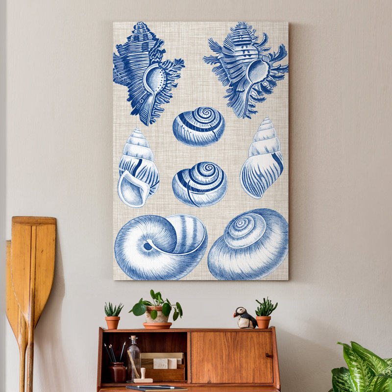 Coquillages iv-impression sur toile, H 36 po x l 24 po x P 1 po