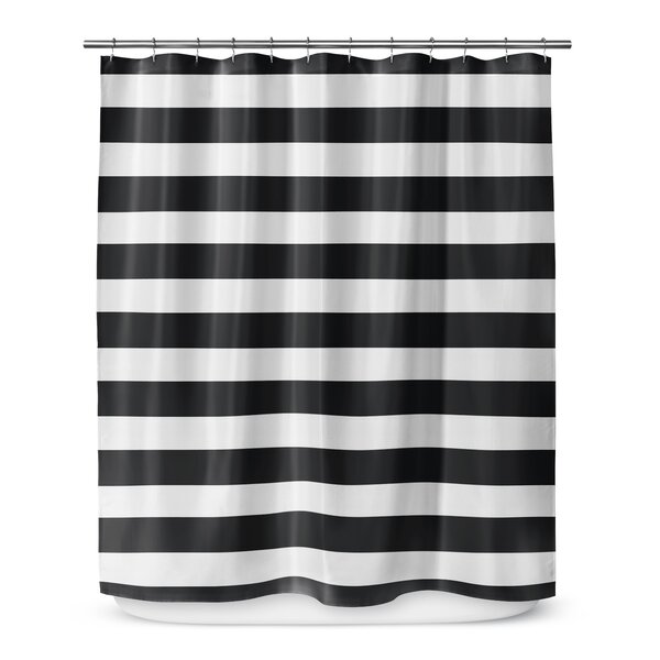 Kavka Striped Shower Curtain | Wayfair