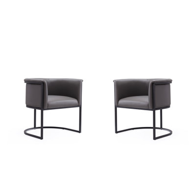 18.9'' H Upholstered Metal Armchair
