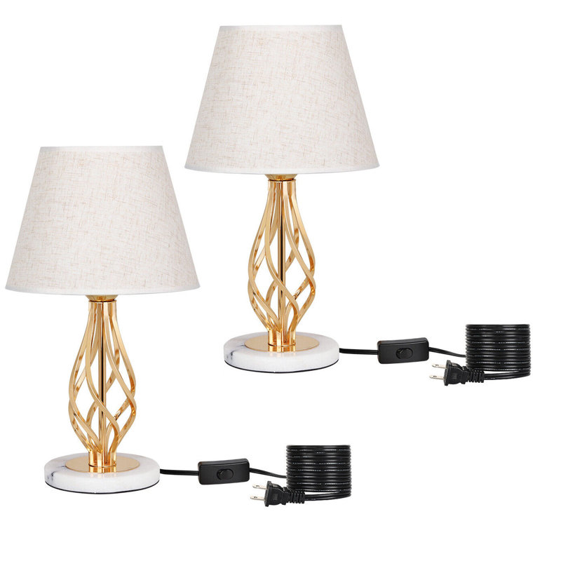 Ensemble de lampe de chevet blanche 16 po Kinsela
